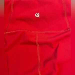 Lululemon red capri leggings